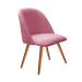 Poltrona Decorativa Gaia - Suede Rosa