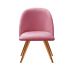 Poltrona Decorativa Gaia - Suede Rosa