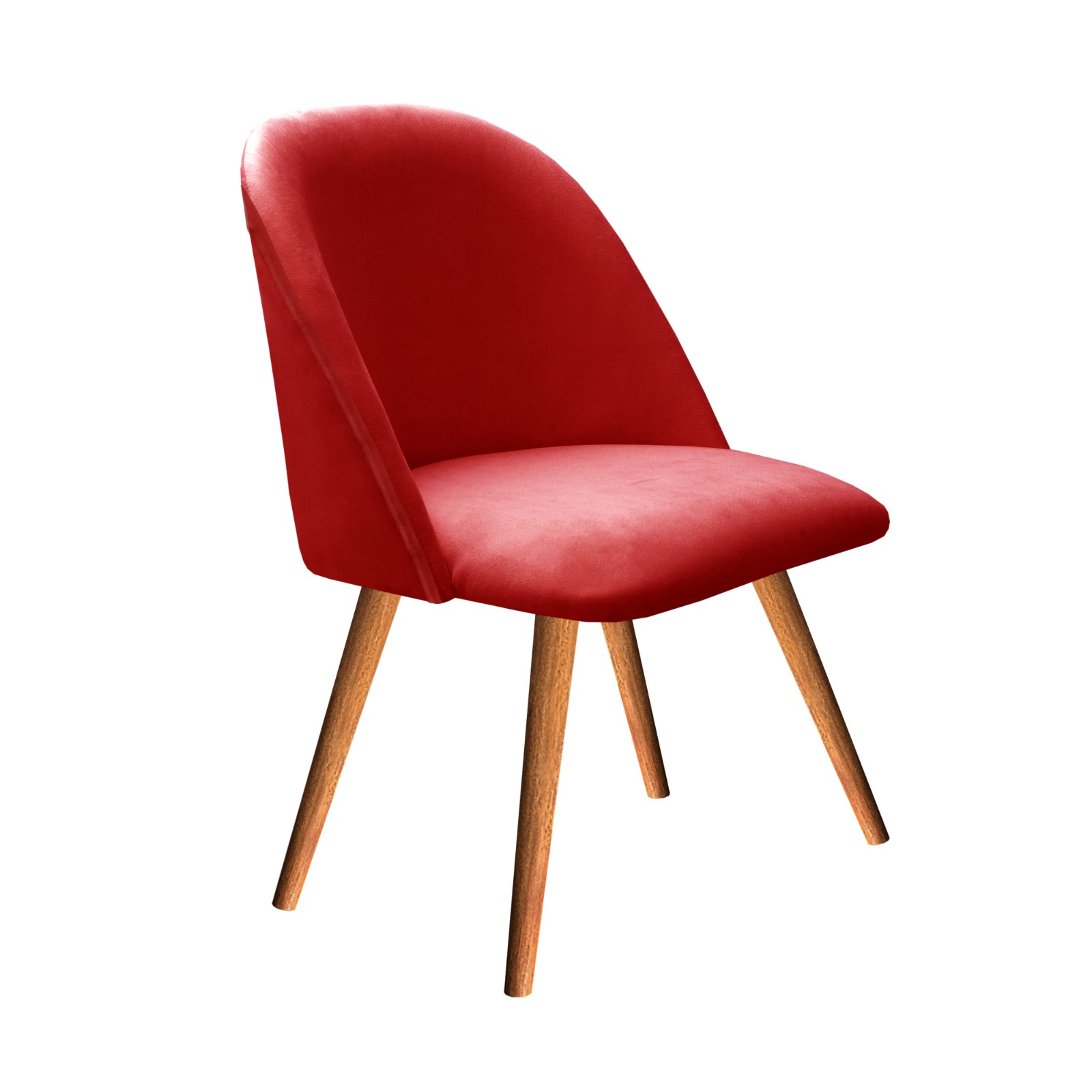 Poltrona Decorativa Gaia - Suede Vermelho