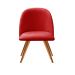 Poltrona Decorativa Gaia - Suede Vermelho