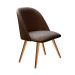 Poltrona Decorativa Gaia - Veludo Marrom