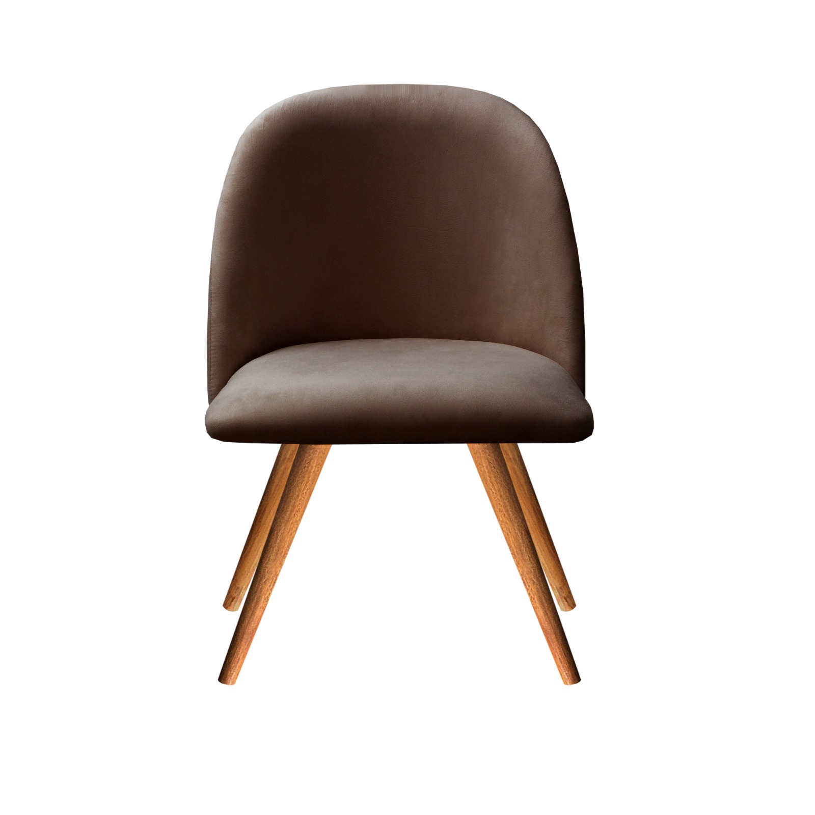 Poltrona Decorativa Gaia - Veludo Marrom