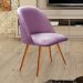 Poltrona Decorativa Gaia - Veludo Roxo