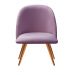 Poltrona Decorativa Gaia - Veludo Roxo