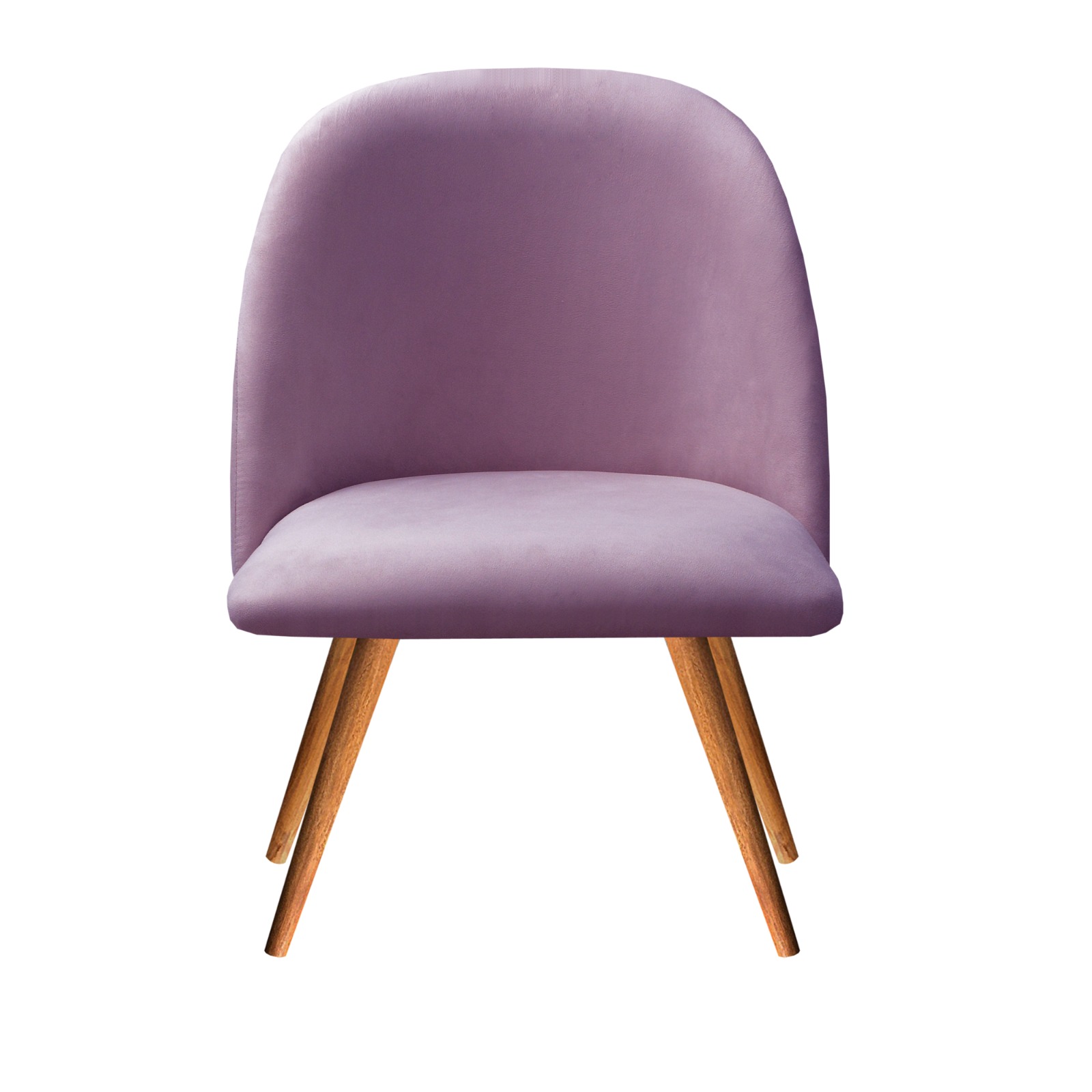 Poltrona Decorativa Gaia - Veludo Roxo
