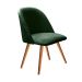 Poltrona Decorativa Gaia - Veludo Verde