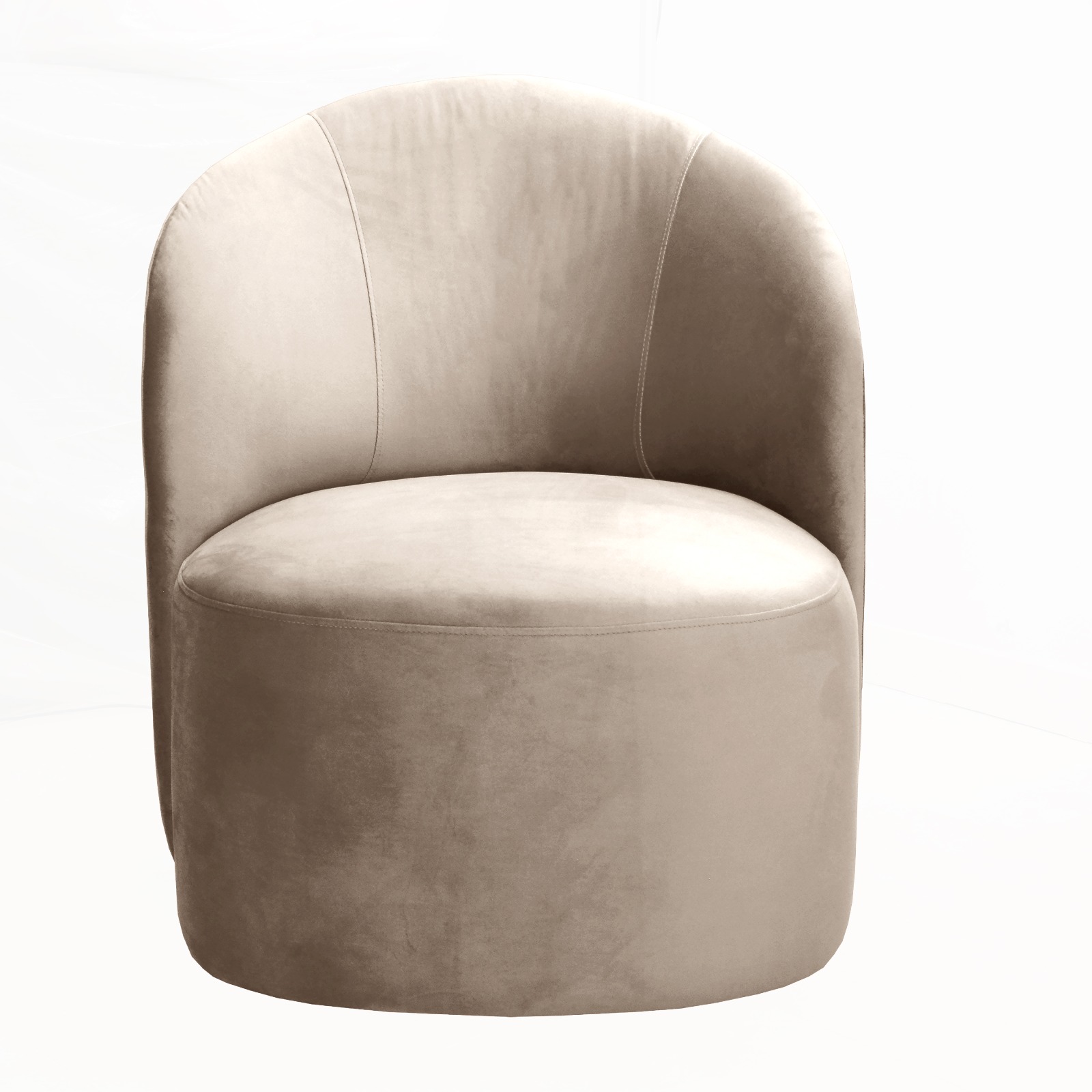 Poltrona Decorativa Stela - Suede Bege
