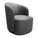 Poltrona Decorativa Stela - Suede Cinza