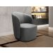 Poltrona Decorativa Stela - Suede Cinza