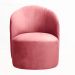 Poltrona Decorativa Stela - Suede Rosa