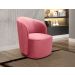 Poltrona Decorativa Stela - Suede Rosa