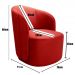 Poltrona Decorativa Stela - Suede Vermelho