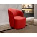Poltrona Decorativa Stela - Suede Vermelho