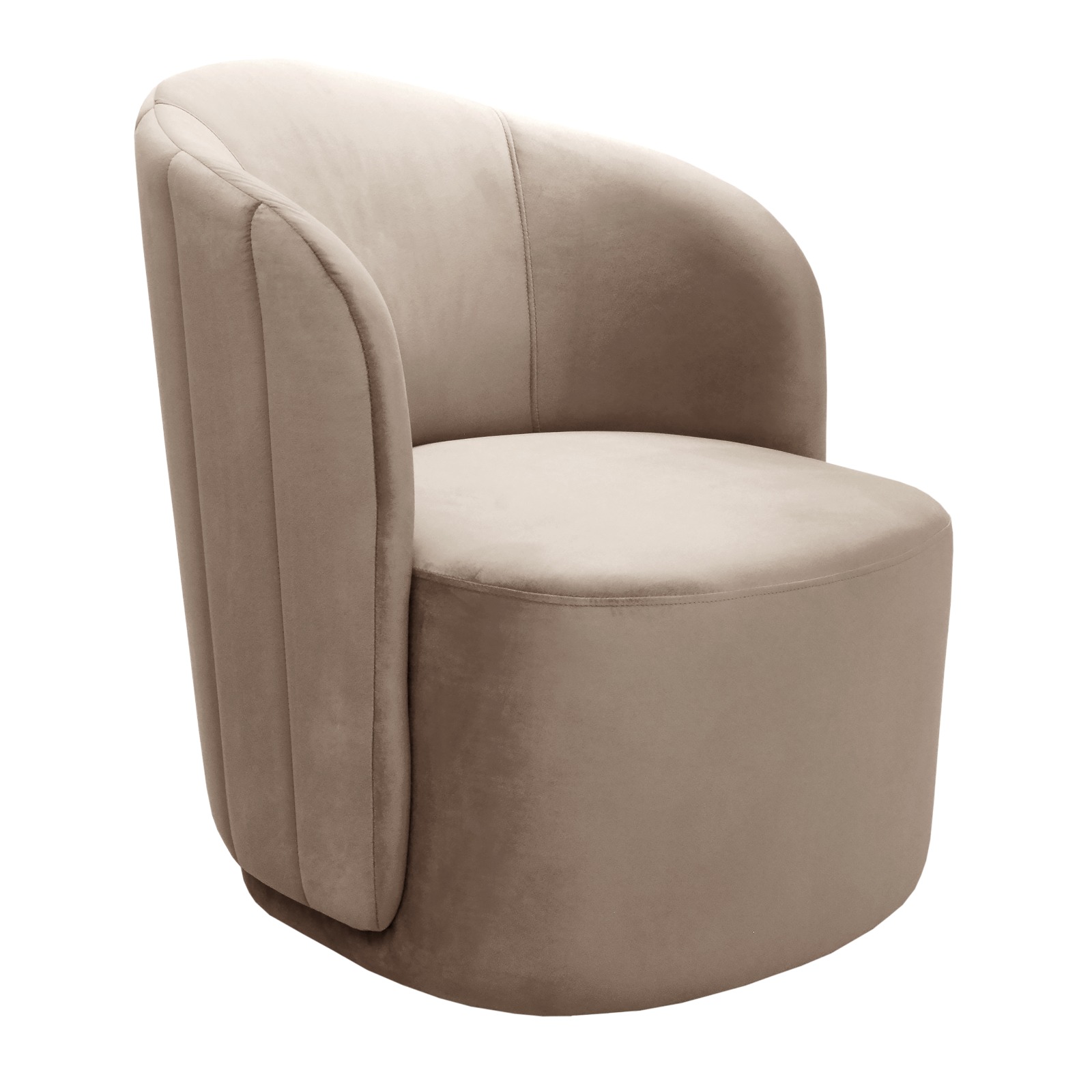 Poltrona Decorativa Stela - Veludo Capuccino