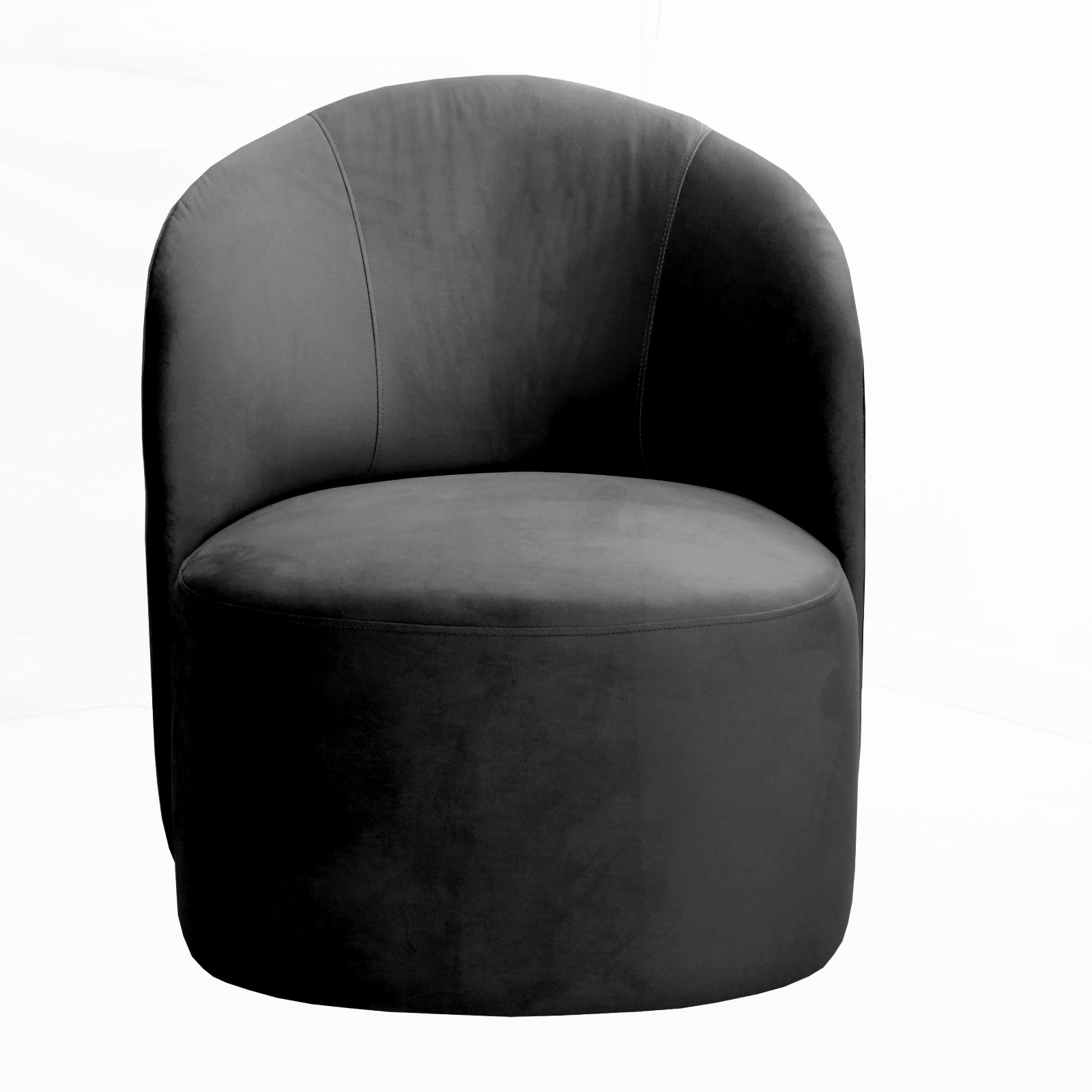 Poltrona Decorativa Stela - Veludo Preto