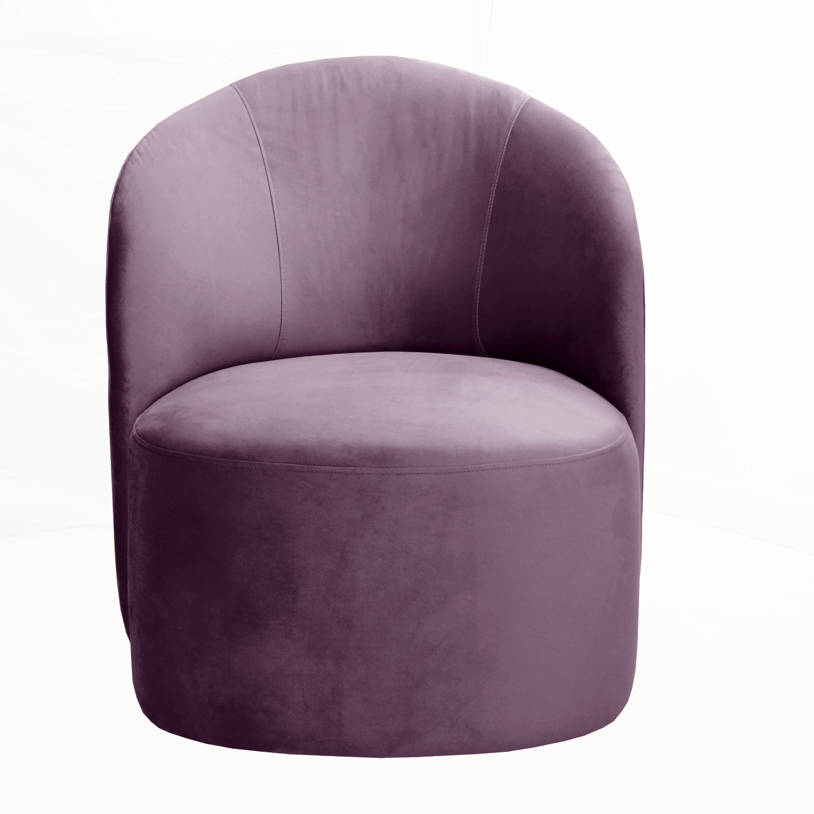 Poltrona Decorativa Stela - Veludo Roxo