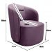 Poltrona Decorativa Stela - Veludo Roxo