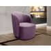 Poltrona Decorativa Stela - Veludo Roxo