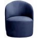 Poltrona Decorativa Stela Suede Azul Marinho