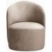 Poltrona Decorativa Stela Suede Bege Claro