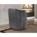 Poltrona Decorativa Stela Suede Cinza Grafite