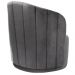 Poltrona Decorativa Stela Suede Cinza Grafite