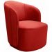 Poltrona Decorativa Stela Suede Vermelho
