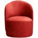 Poltrona Decorativa Stela Suede Vermelho