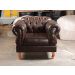 Poltrona Duquesa 1 Lugar Chesterfield Clássica Capitonê - Café