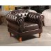 Poltrona Duquesa 1 Lugar Chesterfield Clássica Capitonê - Café