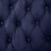 Poltrona Egg Alice Com Capitonê Pé Giratório Com Rodinhas - Suede Azul Marinho