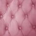Poltrona Egg Alice Com Capitonê Pé Giratório Com Rodinhas - Suede Rosa
