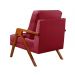 Poltrona Kiara Cor:Suede Bordô 110