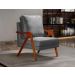 Poltrona Kiara Cor:Suede Cinza 220