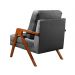 Poltrona Kiara Cor:Suede Cinza 220