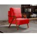 Poltrona Kiara Cor:Suede Vermelho 100