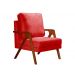 Poltrona Kiara Cor:Suede Vermelho 100