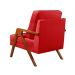 Poltrona Kiara Cor:Suede Vermelho 100