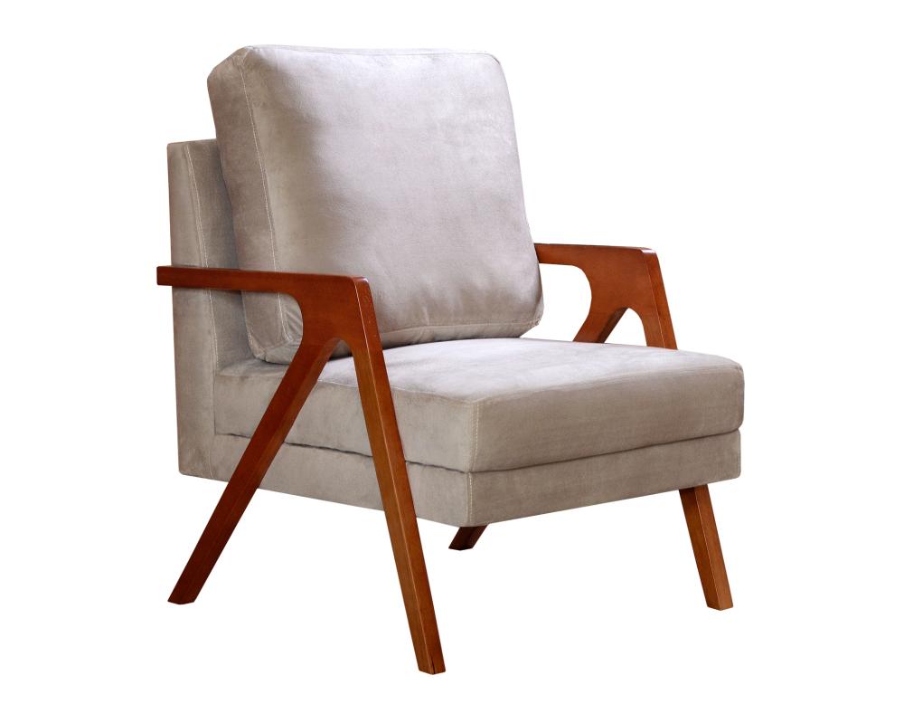Poltrona Kiara Cor:Veludo Capuccino 250