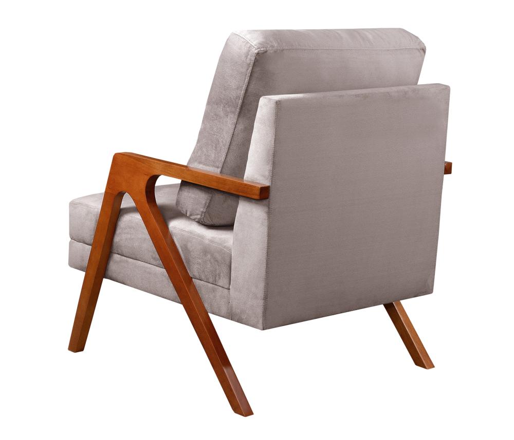 Poltrona Kiara Cor:Veludo Capuccino 250