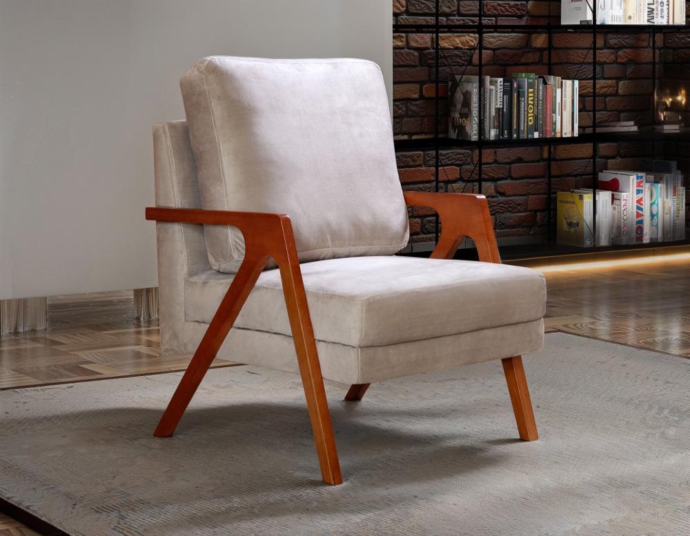 Poltrona Kiara Cor:Veludo Capuccino 250