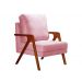 Poltrona Kiara Cor:Veludo Rosê 390