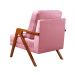Poltrona Kiara Cor:Veludo Rosê 390