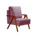 Poltrona Kiara Cor:Veludo Roxo 380