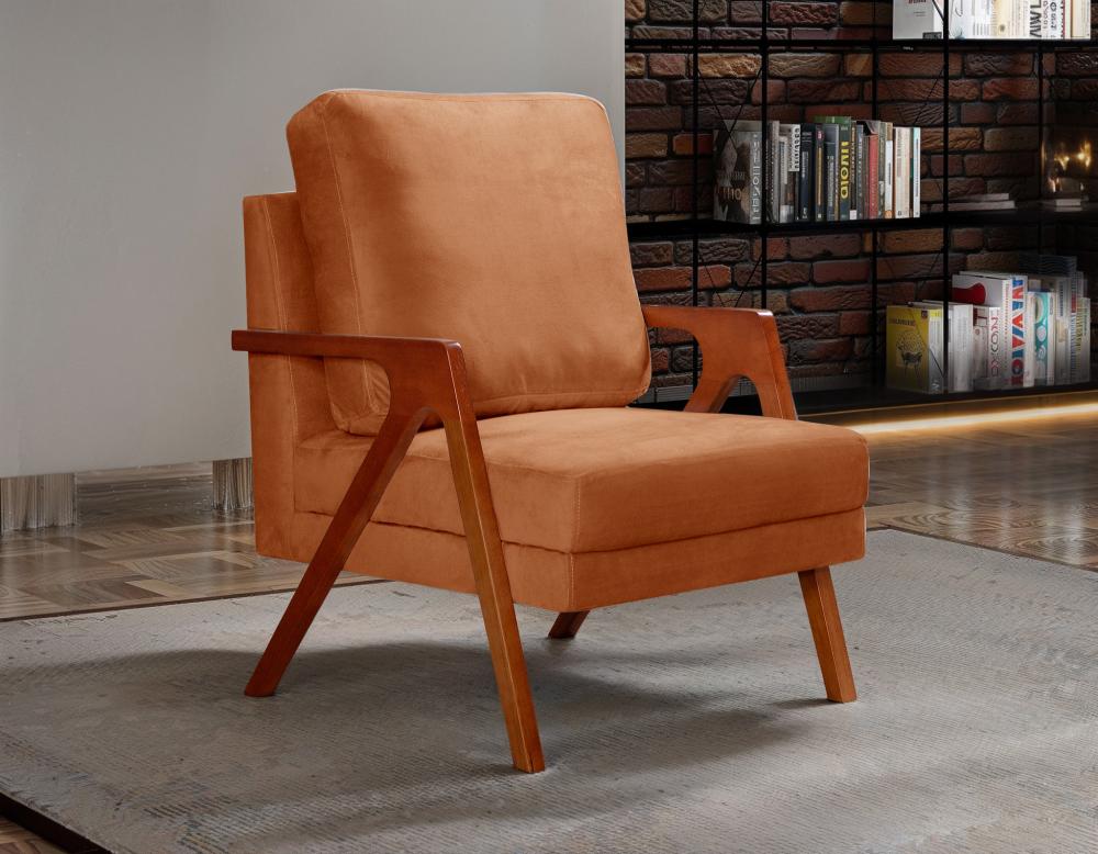 Poltrona Kiara Cor:Veludo Terracota 400