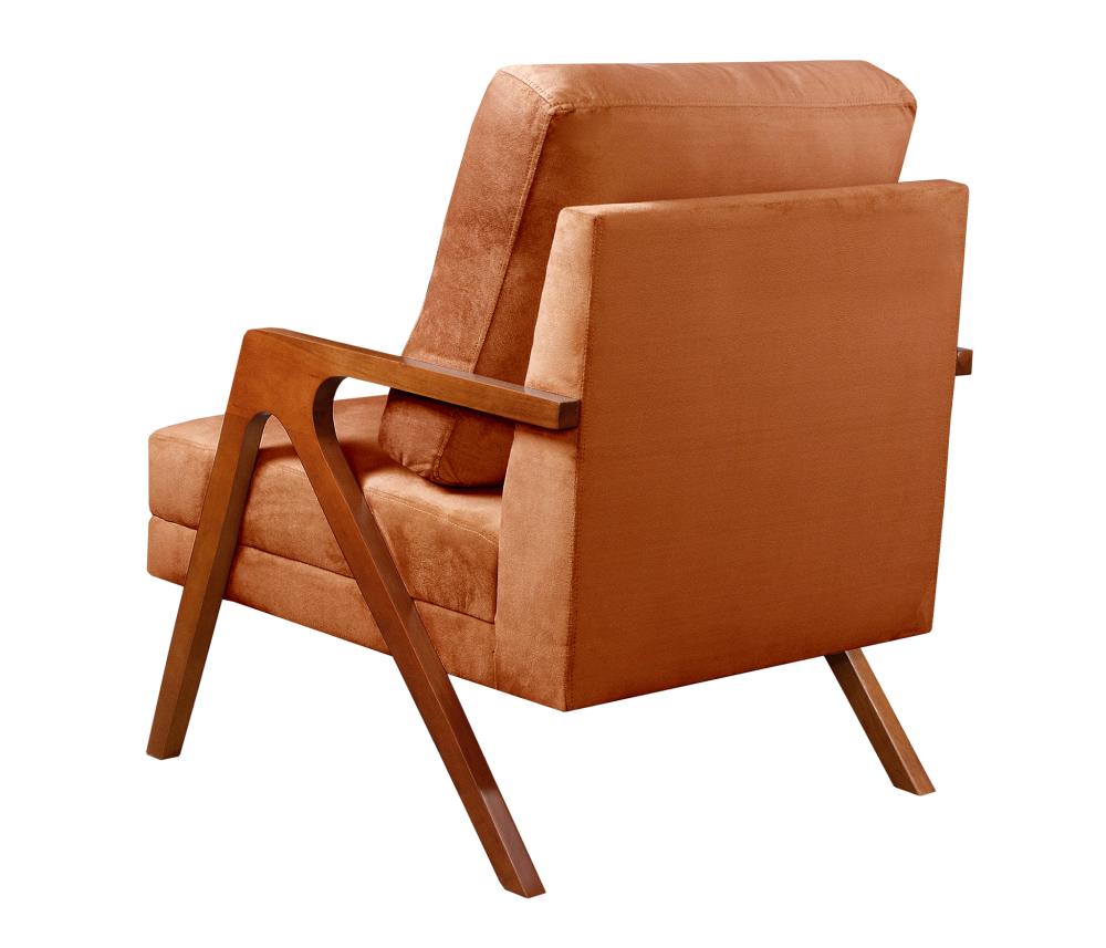 Poltrona Kiara Cor:Veludo Terracota 400
