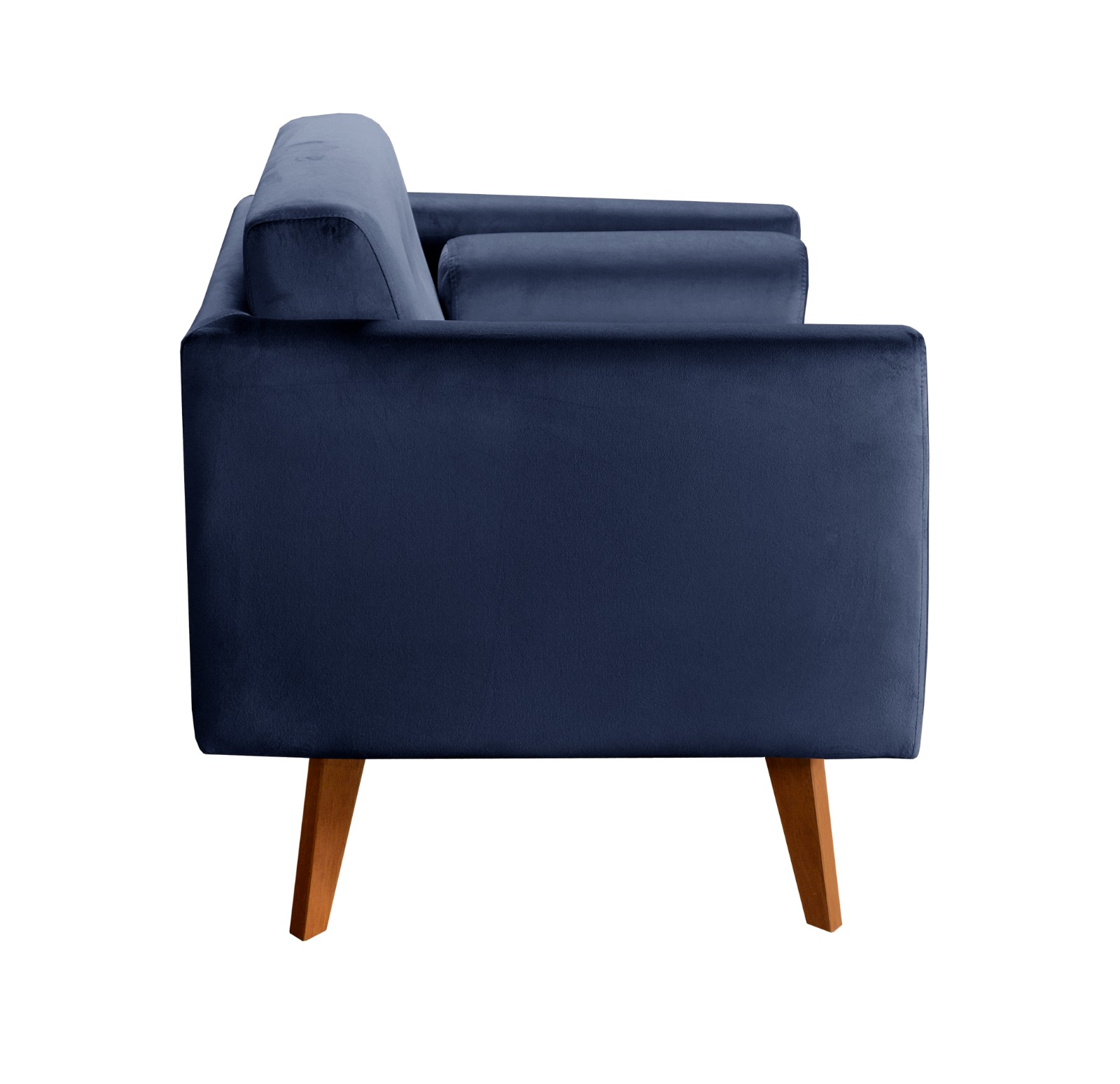 Poltrona Luma - Suede Azul