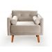 Poltrona Luma - Suede Bege