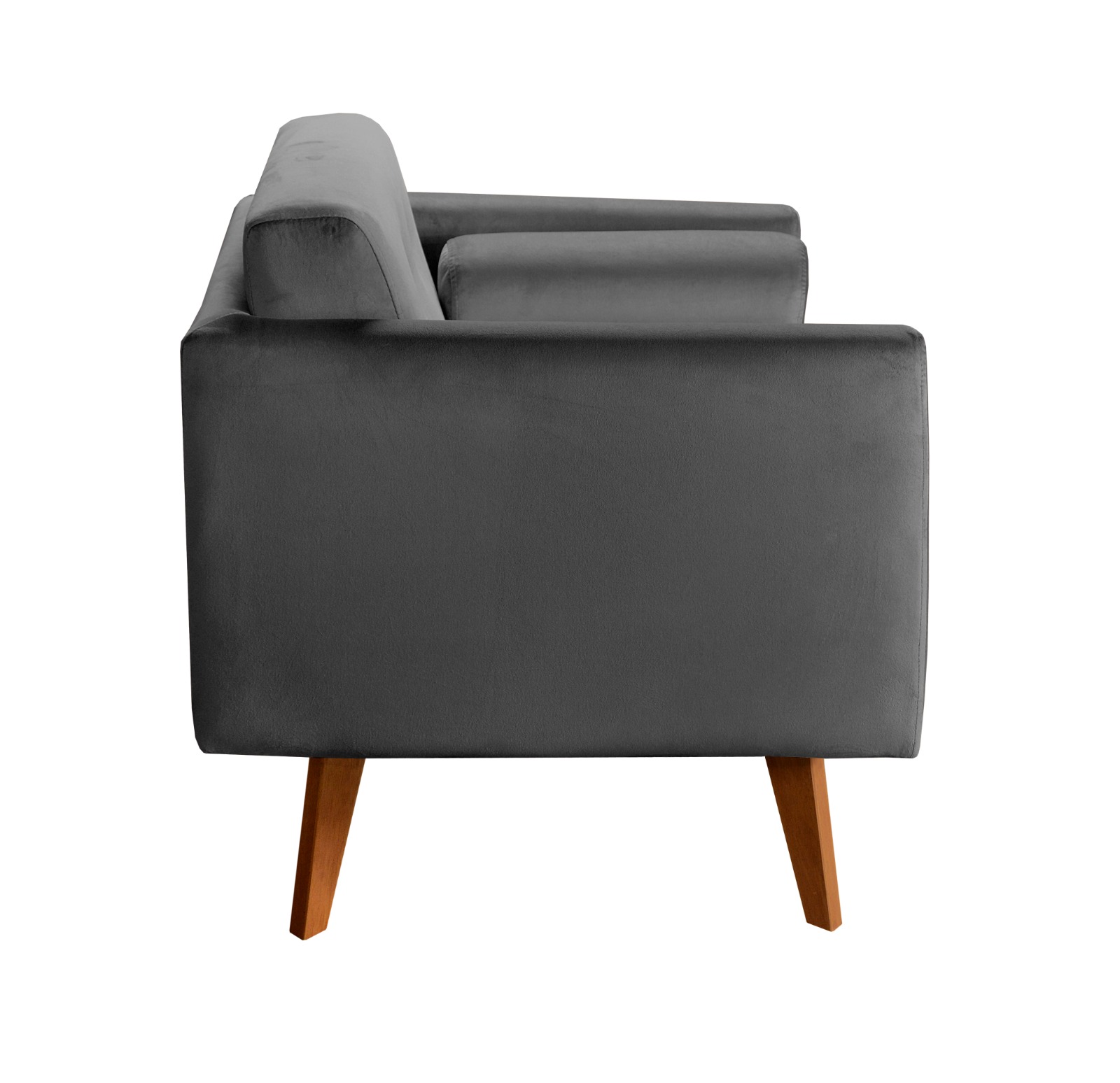 Poltrona Luma - Suede Cinza Grafite
