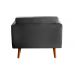 Poltrona Luma - Suede Cinza Grafite
